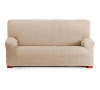 ECOMMERC3 | Funda Sofá 4 Plazas Bielástica Tejido Súper Elástico - Funda Sofá Beige Transpirable y Ajustable con Espumas de Sujeción y Gomas
