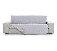 ECOMMERC3 | Funda Sofá Acolchada y Antideslizante 3 Plazas - Funda Sofá Gris Protección Suave y Elegante con Diseño Ajustable, Resistente y Lavable