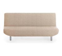 ECOMMERC3 | Funda Sofá-Cama 3 Plazas Clic-Clac Bielástica - Funda Sofá Beige Protector Súper Elástico para Sofás Clic Clac, Libro y Futón