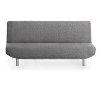 ECOMMERC3 | Funda Sofá-Cama 3 Plazas Clic-Clac Bielástica - Funda Sofá Gris Oscuro Protector Súper Elástico para Sofás Clic Clac, Libro y Futón