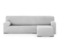ECOMMERC3 | Funda Sofá Chaiselong Brazo Corto Derecha Universal y Versátil - Funda Sofá Chaiselongue Color Gris Perla Protector Fácil de Colocar para Respaldo, Asiento y Brazos