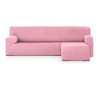 ECOMMERC3 | Funda Sofá Chaiselong Brazo Corto Derecha Universal y Versátil - Funda Sofá Chaiselongue Color Rosa Protector Fácil de Colocar para Respaldo, Asiento y Brazos
