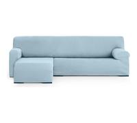 ECOMMERC3 | Funda Sofá Chaiselong Brazo Corto Izquierda Universal y Versátil - Funda Sofá Chaiselongue Color Azul Celeste Protector Fácil de Colocar para Respaldo, Asiento y Brazos