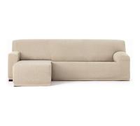 ECOMMERC3 | Funda Sofá Chaiselong Brazo Corto Izquierda Universal y Versátil - Funda Sofá Chaiselongue Color Crudo Protector Fácil de Colocar para Respaldo, Asiento y Brazos
