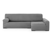 ECOMMERC3 | Funda Sofá Chaiselong Brazo Largo Derecha Universal y Versátil - Funda Sofáchaiselongue Color Gris Protector Fácil de Colocar para Respaldo, Asiento y Brazos