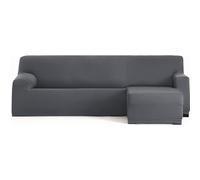 ECOMMERC3 | Funda Sofá Chaiselongue Brazo Corto Derecha Bielástica Transpirable - Funda Sofá Chaiselongue Color Gris Oscuro Ajuste Gomas y Espumas de Sujeción, Protección contra Desgaste