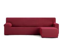 ECOMMERC3 | Funda Sofá Chaiselongue Brazo Corto Derecha Super Elástica Bielástica - Funda Sofá Chaiselong Color Burdeos con Espumas de Sujeción y Gomas de Ajuste Valido Derecha o Izquierda
