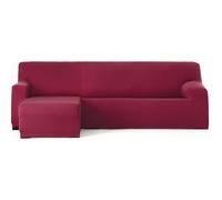 ECOMMERC3 | Funda Sofá Chaiselongue Brazo Corto Izquierda Bielástica Transpirable - Funda Sofá Chaiselongue Color Burdeos Ajuste Gomas y Espumas de Sujeción, Protección contra Desgaste