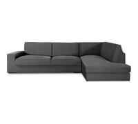 ECOMMERC3 | Funda Sofá Chaiselongue Brazo Derecha con Respaldo Super Elástico - Funda Sofá Chaise Longue Gris Oscuro Protector Transpirable, con Espumas y Gomas, Valida Derecha o Izquierda