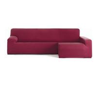 ECOMMERC3 | Funda Sofá Chaiselongue Brazo Largo Derecha Bielástica Transpirable - Funda Sofá Chaiselongue Color Burdeos Ajuste Gomas y Espumas de Sujeción, Protección contra Desgaste