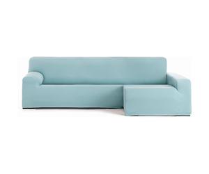 ECOMMERC3 | Funda Sofá Chaiselongue Brazo Largo Derecha Bielástica Transpirable - Funda Sofá Chaiselongue Color Agua Marina Ajuste Gomas y Espumas de Sujeción, Protección contra Desgaste