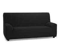 ECOMMERC3 | Funda Sofá Elástica y Extrasuave para Sofás de 4 Plazas de 220 a 260cm - Funda Ajustable Color Negro 100% Made in Spain