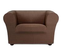 ECOMMERC3 | Funda Sofá Tamaño 1 Plaza Bielástica Super Elástica Sofás Chester y Klippan - Funda Sofá Color Marrón Protector Antidesgaste Transpirable, Ajuste Máximo con Espumas de Sujeción y Gomas