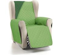 ECOMMERC3 | Funda Sofá Tamaño 1 Plaza/Relax Super Ajustable - Funda Sofá 1 Plaza/Relax Reversible Color Oliva/Botella Acolchada y Extrasuave 100% Made in Spain