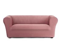 ECOMMERC3 | Funda Sofá Tamaño 2 Plazas Bielástica Super Elástica Sofás Chester y Klippan - Funda Sofá Color Rosa Protector Antidesgaste Transpirable, Ajuste Máximo con Espumas de Sujeción y Gomas