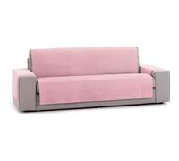 ECOMMERC3 | Funda Sofá Universal con Gomas Elásticas Tamaño 4 Plazas - Funda Ajustable para Sofá Color Crudo/Rosa, Protección de Respaldo, Asiento y Brazos Renovación Fácil y Versátil