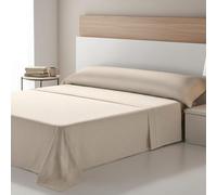 ECOMMERC3 Juego de Sábanas de Franela 3 Piezas Cama 105 Cebra Beige | Fabricado en España | Juego de Sábanas Invierno con Bajera, Encimera y Funda Almohada | Sábanas Calentitas Transpirables