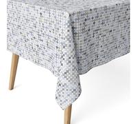 ECOMMERC3 | Mantel Antimanchas para Mesa Rectangular Tamaño 100x140 cm - Mantel Antimanchas Tacto Extrasuave e Impermeable Color Gris