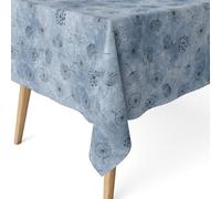 ECOMMERC3 | Mantel Antimanchas para Mesa Rectangular Tamaño 100x140 cm - Mantel Antimanchas Tacto Extrasuave e Impermeable Color Azul