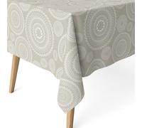 ECOMMERC3 | Mantel Antimanchas para Mesa Rectangular Tamaño 140x140 cm - Mantel Antimanchas Tacto Extrasuave e Impermeable Color Beige