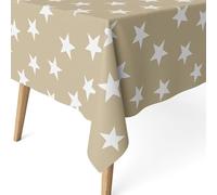 ECOMMERC3 | Mantel Antimanchas para Mesa Rectangular Tamaño 180x140 cm - Mantel Antimanchas Tacto Extrasuave e Impermeable Color Beige