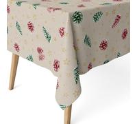 ECOMMERC3 | Mantel Antimanchas para Mesa Rectangular Tamaño 180x140 cm - Mantel Antimanchas Tacto Extrasuave e Impermeable Color Verde