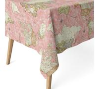 ECOMMERC3 | Mantel Antimanchas para Mesa Rectangular Tamaño 180x140 cm - Mantel Antimanchas Tacto Extrasuave e Impermeable Color Rosa