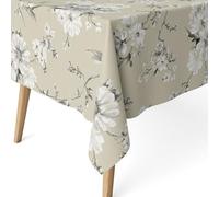 ECOMMERC3 | Mantel Antimanchas para Mesa Rectangular Tamaño 200x140 cm - Mantel Antimanchas Tacto Extrasuave e Impermeable Color Beige