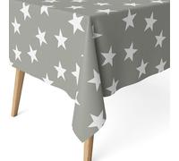 ECOMMERC3 | Mantel Antimanchas para Mesa Rectangular Tamaño 220x140 cm - Mantel Antimanchas Tacto Extrasuave e Impermeable Color Gris