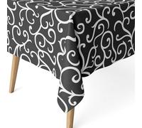 ECOMMERC3 | Mantel Antimanchas para Mesa Rectangular Tamaño 240x140 cm - Mantel Antimanchas Tacto Extrasuave e Impermeable Color Negro