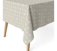 ECOMMERC3 | Mantel Antimanchas para Mesa Rectangular Tamaño 260x140 cm - Mantel Antimanchas Tacto Extrasuave e Impermeable Color Beige