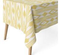 ECOMMERC3 | Mantel Antimanchas para Mesa Redonda Tamaño 140 Redondo - Mantel Antimanchas Tacto Extrasuave e Impermeable Color Amarillo