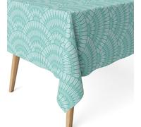 ECOMMERC3 | Mantel Antimanchas para Mesa Redonda Tamaño 140 Redondo - Mantel Antimanchas Tacto Extrasuave e Impermeable Color Verde