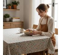 ECOMMERC3 | Mantel Antimanchas para Mesa Redonda Tamaño 140 Redondo - Mantel Antimanchas Tacto Extrasuave e Impermeable Color Rojo