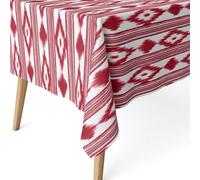 ECOMMERC3 | Mantel Antimanchas para Mesa Redonda Tamaño 140 Redondo - Mantel Antimanchas Tacto Extrasuave e Impermeable Color Rojo