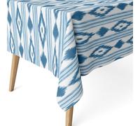 ECOMMERC3 | Mantel Antimanchas para Mesa Redonda Tamaño 140 Redondo - Mantel Antimanchas Tacto Extrasuave e Impermeable Color Celeste