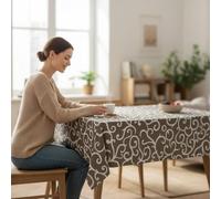 ECOMMERC3 Mantel Antimanchas Resinado Mesa Rectangular 250x140 Loiret Lino | Para recibir invitados sin preocuparse, acabado resinado, 55% algodón y 45% poliéster, hecho en España