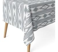 ECOMMERC3 Mantel Antimanchas Resinado Mesa Rectangular 300x140 Islas Gris | Para el uso diario y también las ocasiones, antimanchas resinado, se lava en frío y se seca al aire, hecho en España