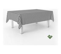 ECOMMERC3 | Mantel Antimanchas Vichy para Mesa Rectangular Tamaño 200x140 cm - Mantel Vichy Tacto Extrasuave e Impermeable Color Gris Oscuro