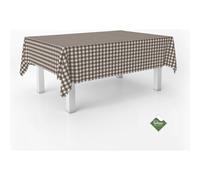 ECOMMERC3 | Mantel Antimanchas Vichy para Mesa Rectangular Tamaño 240x140 cm - Mantel Vichy Tacto Extrasuave e Impermeable Color Marrón