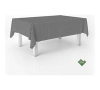ECOMMERC3 | Mantel Antimanchas Vichy para Mesa Rectangular Tamaño 260x140 cm - Mantel Vichy Tacto Extrasuave e Impermeable Color Negro