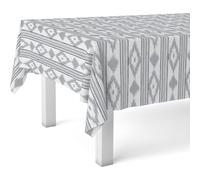 ECOMMERC3 Mantel Hule Antimanchas Mesa Rectangular 220x140 Mallorquí Gris | Para comer y hacer deberes en la misma mesa, impermeable, sin lavadora ni plancha, cuerpo firme que no se enrolla, España