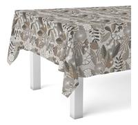 ECOMMERC3 Mantel Hule Antimanchas Mesa Rectangular 250x140 Mandarina Marron | Para casas donde siempre se derrama algo, impermeable, sin lavadora ni plancha, cuerpo firme que no se enrolla, España