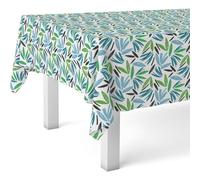 ECOMMERC3 Mantel Hule Antimanchas Mesa Rectangular 260x140 cm Odet Azul | Para vestir la mesa sin complicarse, impermeable, sin lavadora ni plancha, cuerpo firme que no se enrolla, España