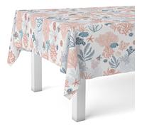 ECOMMERC3 Mantel Hule Antimanchas Mesa Rectangular 260x140 cm Reef Rojo | Para vestir la mesa sin complicarse, impermeable, sin lavadora ni plancha, cuerpo firme que no se enrolla, España