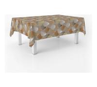 ECOMMERC3 Mantel Hule Antimanchas Mesa Rectangular 300x140 cm Duero Marrón | Para usar dentro y también en la terraza, impermeable, sin lavadora ni plancha, cuerpo firme que no se enrolla, España