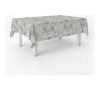 ECOMMERC3 | Mantel Hule Mesa Rectangular Tamaño 100x140 cm - Estilo, Durabilidad y Fácil Limpieza para tu Mesa - Mantel Hule Antimanchas e Impermeable - Circle Gris