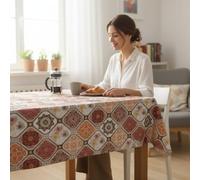 ECOMMERC3 | Mantel Hule Mesa Rectangular Tamaño 140x140 cm Estilo, Durabilidad y Fácil Limpieza para tu Mesa - Mantel Hule Antimanchas e Impermeable