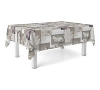 ECOMMERC3 | Mantel Hule Mesa Rectangular Tamaño 140x140 cm - Estilo, Durabilidad y Fácil Limpieza para tu Mesa - Mantel Hule Antimanchas e Impermeable - Zen Hojas