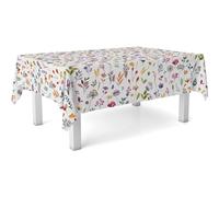 ECOMMERC3 | Mantel Hule Mesa Rectangular Tamaño 140x140 cm - Estilo, Durabilidad y Fácil Limpieza para tu Mesa - Mantel Hule Antimanchas e Impermeable - Garden Flores